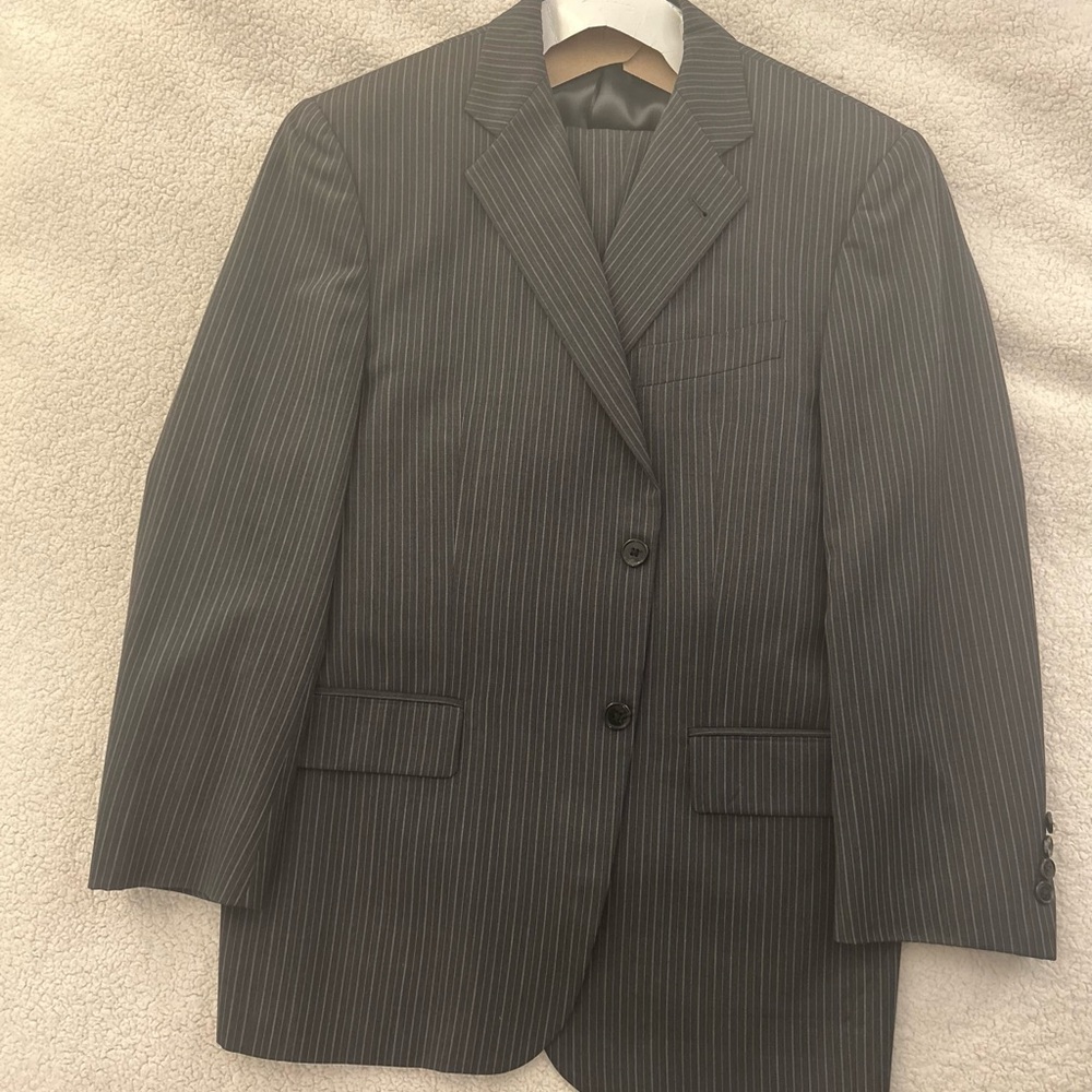 Joseph Abboud Grey Pinstriped Suit